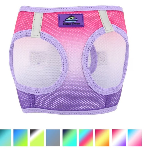 NEW Doggie Design American River Ombre Nylon Reflective Back Clip Dog Harness💜 - Picture 3 of 8